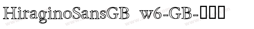 HiraginoSansGB w6-GB字体转换